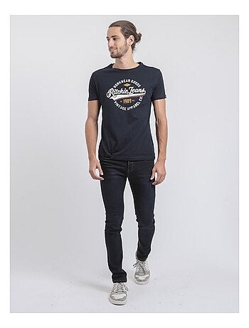 Camiseta de manga corta cuello redondo de puro algodón JONAK