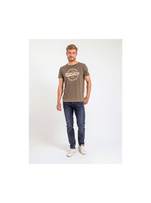 Camiseta de manga corta cuello redondo de puro algodón JONAK - Kiabi Camiseta de manga corta cuello redondo de puro algodón JONAK - Kiabi