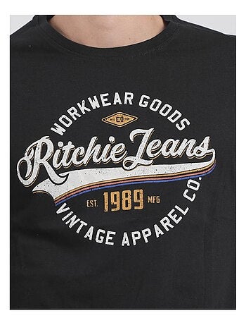 Camiseta de manga corta cuello redondo de puro algodón JONAK