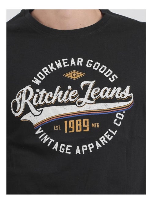 Camiseta de manga corta cuello redondo de puro algodón JONAK - Kiabi