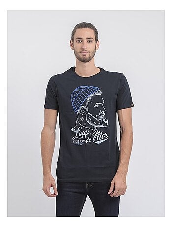 Camiseta de manga corta cuello redondo de puro algodón JOUANCY