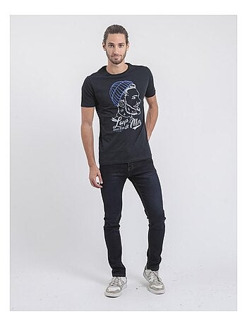 Camiseta de manga corta cuello redondo de puro algodón JOUANCY