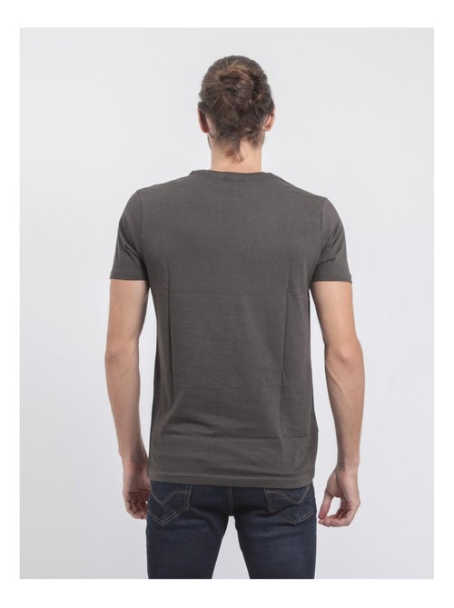 Camiseta de manga corta cuello redondo de puro algodón JOUANCY - Kiabi