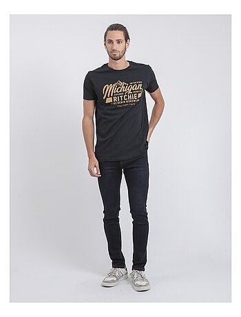 Camiseta de manga corta cuello redondo de puro algodón JOULTIX