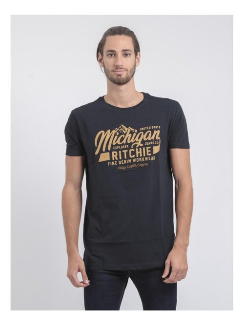 Camiseta de manga corta cuello redondo de puro algodón JOULTIX - Kiabi