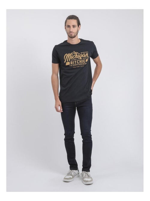 Camiseta de manga corta cuello redondo de puro algodón JOULTIX - Kiabi