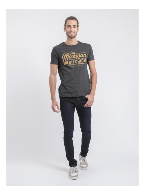 Camiseta de manga corta cuello redondo de puro algodón JOULTIX - Kiabi