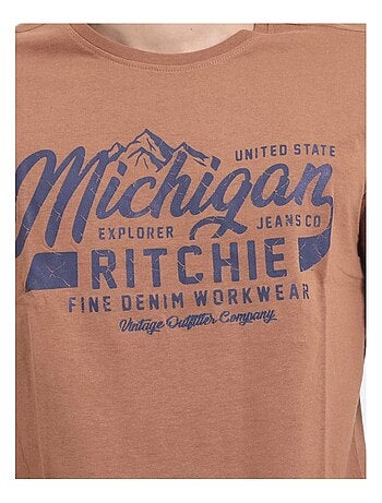 Camiseta de manga corta cuello redondo de puro algodón JOULTIX