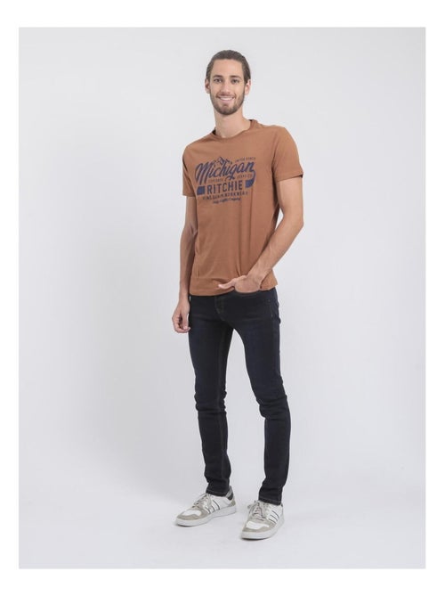 Camiseta de manga corta cuello redondo de puro algodón JOULTIX - Kiabi