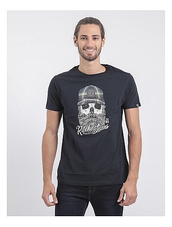 Camiseta de manga corta cuello redondo de puro algodón JUMAX