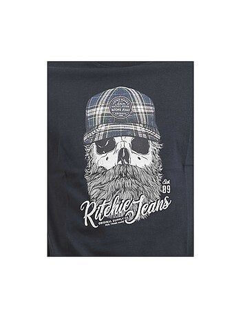 Camiseta de manga corta cuello redondo de puro algodón JUMAX