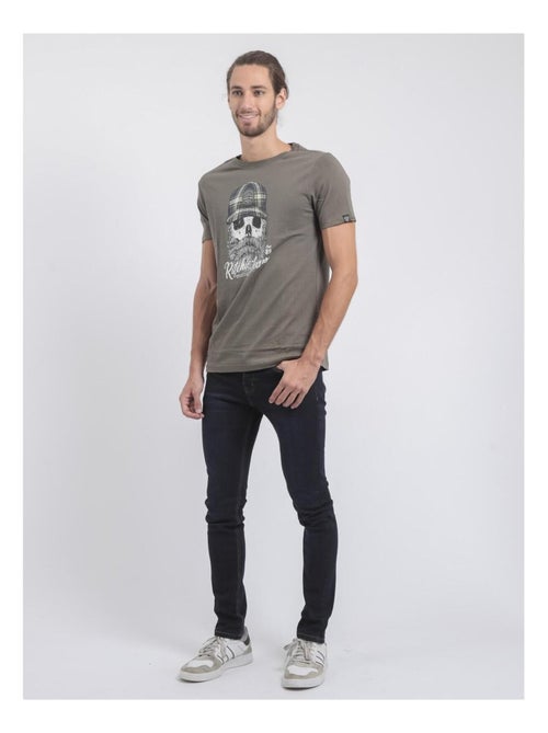 Camiseta de manga corta cuello redondo de puro algodón JUMAX - Kiabi