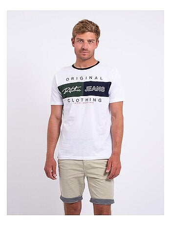 Camiseta de manga corta cuello redondo de puro algodón NABARIST