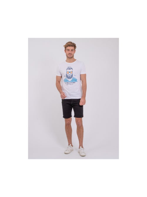 Camiseta de manga corta cuello redondo de puro algodón NABARZU - Kiabi