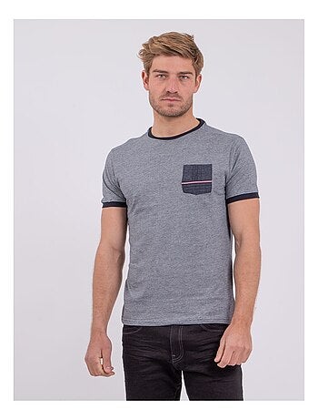 Camiseta de manga corta cuello redondo de puro algodón NABASTIL