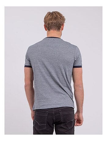 Camiseta de manga corta cuello redondo de puro algodón NABASTIL