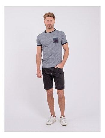 Camiseta de manga corta cuello redondo de puro algodón NABASTIL