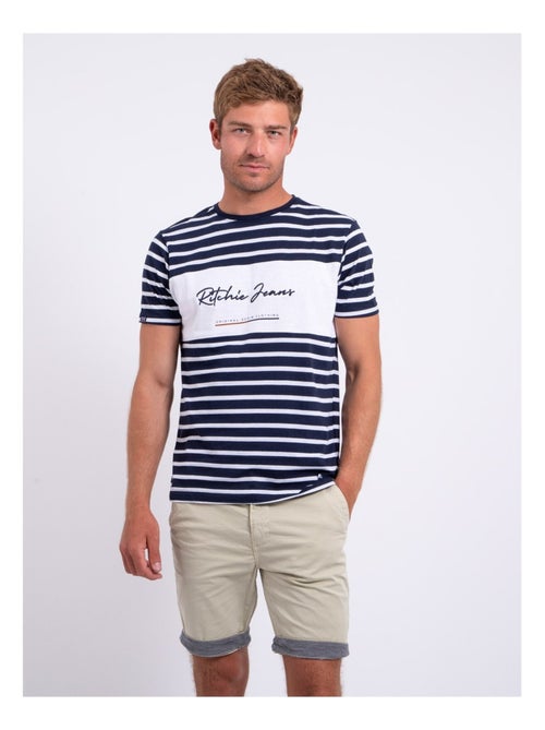 Camiseta de manga corta cuello redondo de puro algodón NABAUMIX - Kiabi