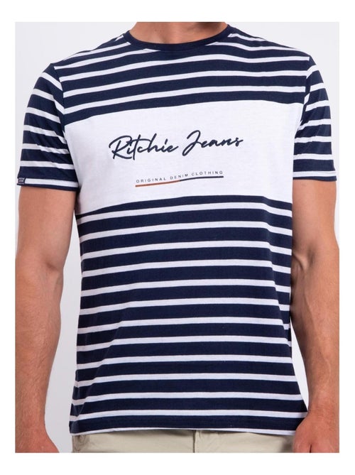 Camiseta de manga corta cuello redondo de puro algodón NABAUMIX - Kiabi