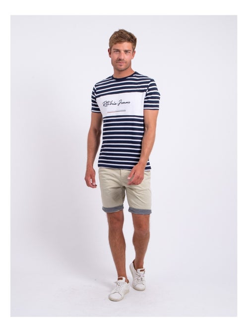 Camiseta de manga corta cuello redondo de puro algodón NABAUMIX - Kiabi