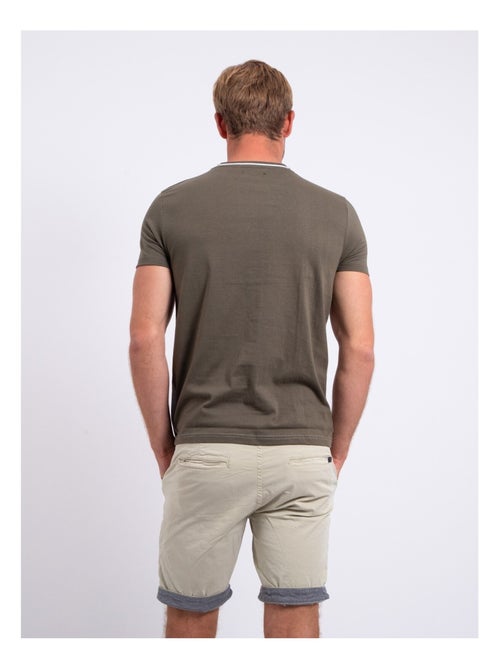 Camiseta de manga corta cuello redondo de puro algodón NABELO - Kiabi