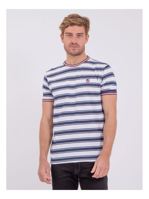 Camiseta de manga corta cuello redondo de puro algodón NABENOR - Kiabi
