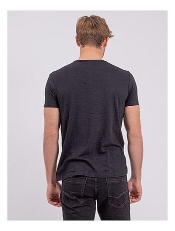 Camiseta de manga corta cuello redondo de puro algodón NABOJAN