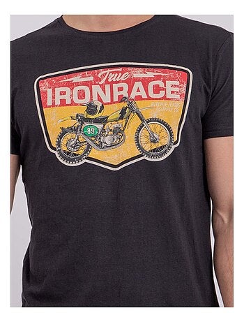 Camiseta de manga corta cuello redondo de puro algodón NABOJAN