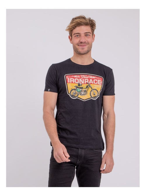 Camiseta de manga corta cuello redondo de puro algodón NABOJAN - Kiabi