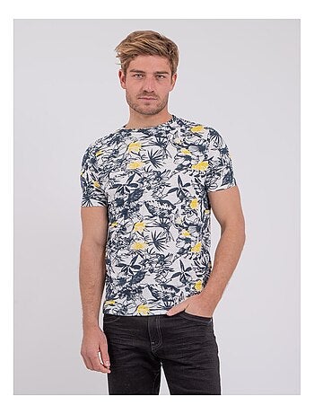Camiseta de manga corta cuello redondo de puro algodón NAKIWI