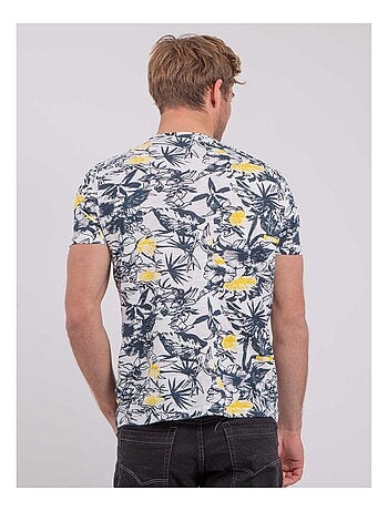 Camiseta de manga corta cuello redondo de puro algodón NAKIWI