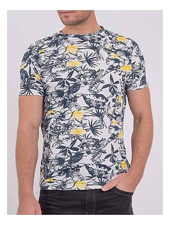 Camiseta de manga corta cuello redondo de puro algodón NAKIWI