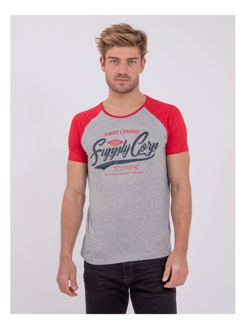 Camiseta de manga corta cuello redondo de puro algodón NECHIN - Kiabi