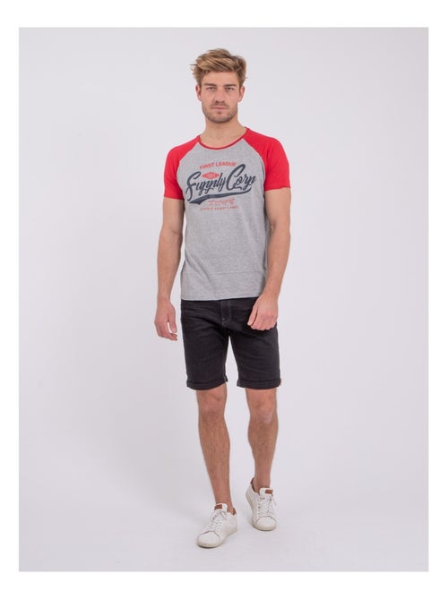 Camiseta de manga corta cuello redondo de puro algodón NECHIN - Kiabi