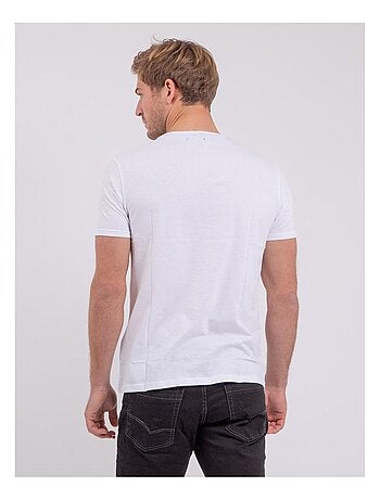 Camiseta de manga corta cuello redondo de puro algodón NEDER