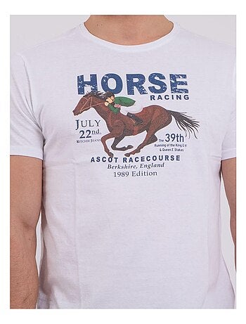 Camiseta de manga corta cuello redondo de puro algodón NEDER