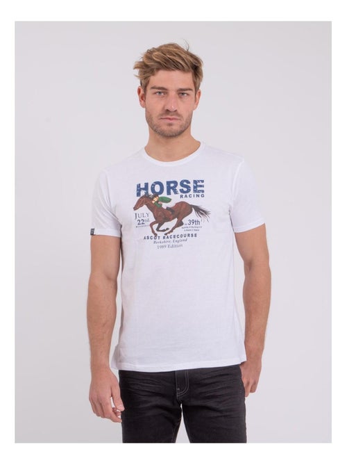 Camiseta de manga corta cuello redondo de puro algodón NEDER - Kiabi