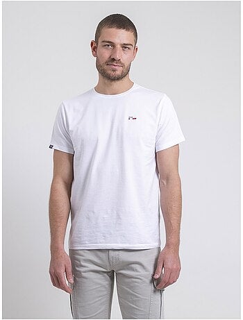 Camiseta de manga corta cuello redondo de puro algodón NEROTEN