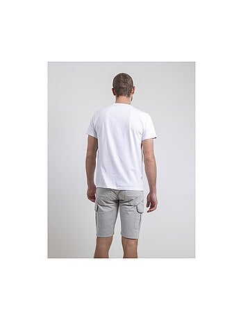 Camiseta de manga corta cuello redondo de puro algodón NEROTEN