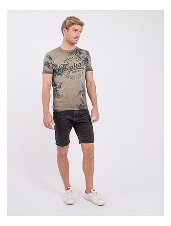 Camiseta de manga corta cuello redondo de puro algodón NERWIK