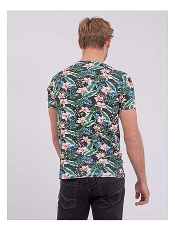 Camiseta de manga corta cuello redondo de puro algodón NIBOLTA