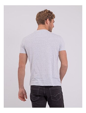 Camiseta de manga corta cuello redondo de puro algodón NOBLAKE