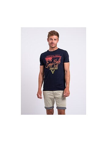 Camiseta de manga corta cuello redondo de puro algodón NOCLARK