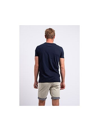 Camiseta de manga corta cuello redondo de puro algodón NOCLARK