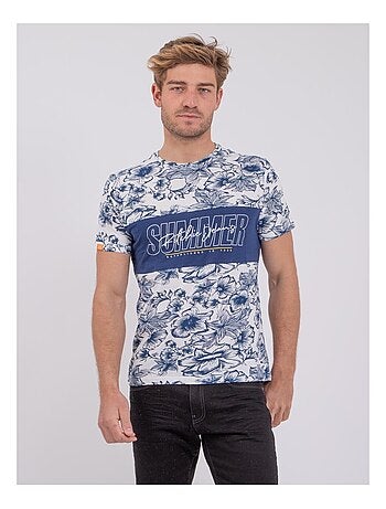 Camiseta de manga corta cuello redondo de puro algodón NOLIBA