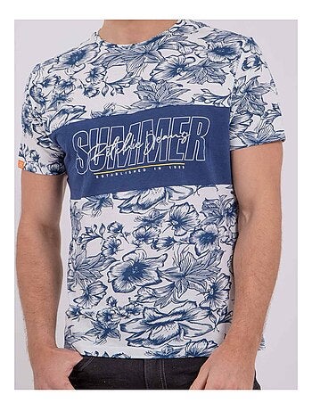Camiseta de manga corta cuello redondo de puro algodón NOLIBA