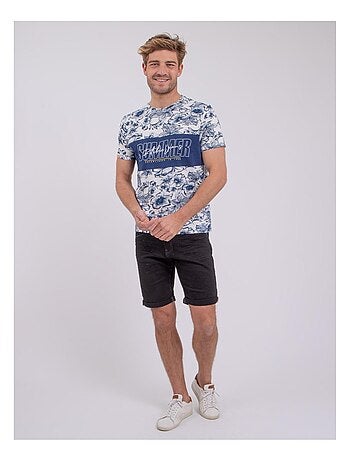 Camiseta de manga corta cuello redondo de puro algodón NOLIBA
