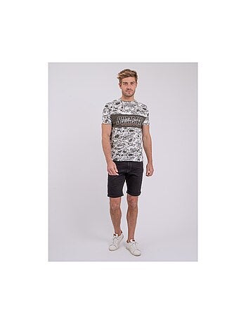 Camiseta de manga corta cuello redondo de puro algodón NOLIBA