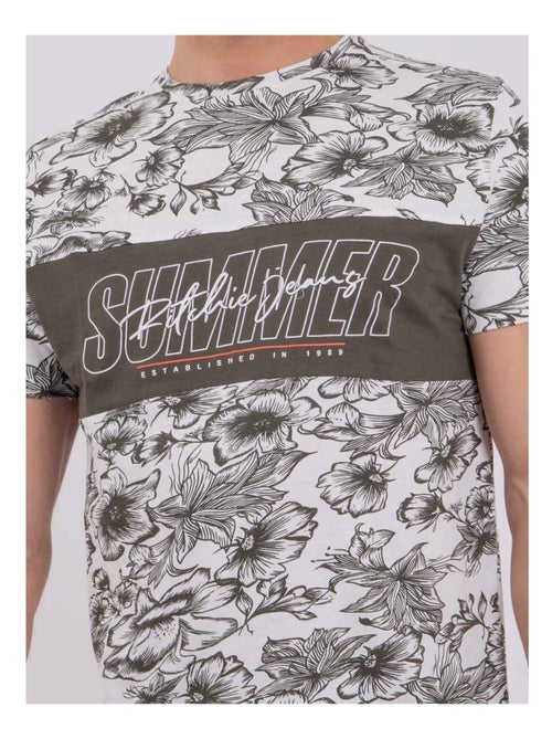 Camiseta de manga corta cuello redondo de puro algodón NOLIBA - Kiabi Camiseta de manga corta cuello redondo de puro algodón NOLIBA - Kiabi
