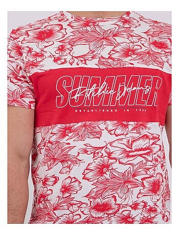 Camiseta de manga corta cuello redondo de puro algodón NOLIBA
